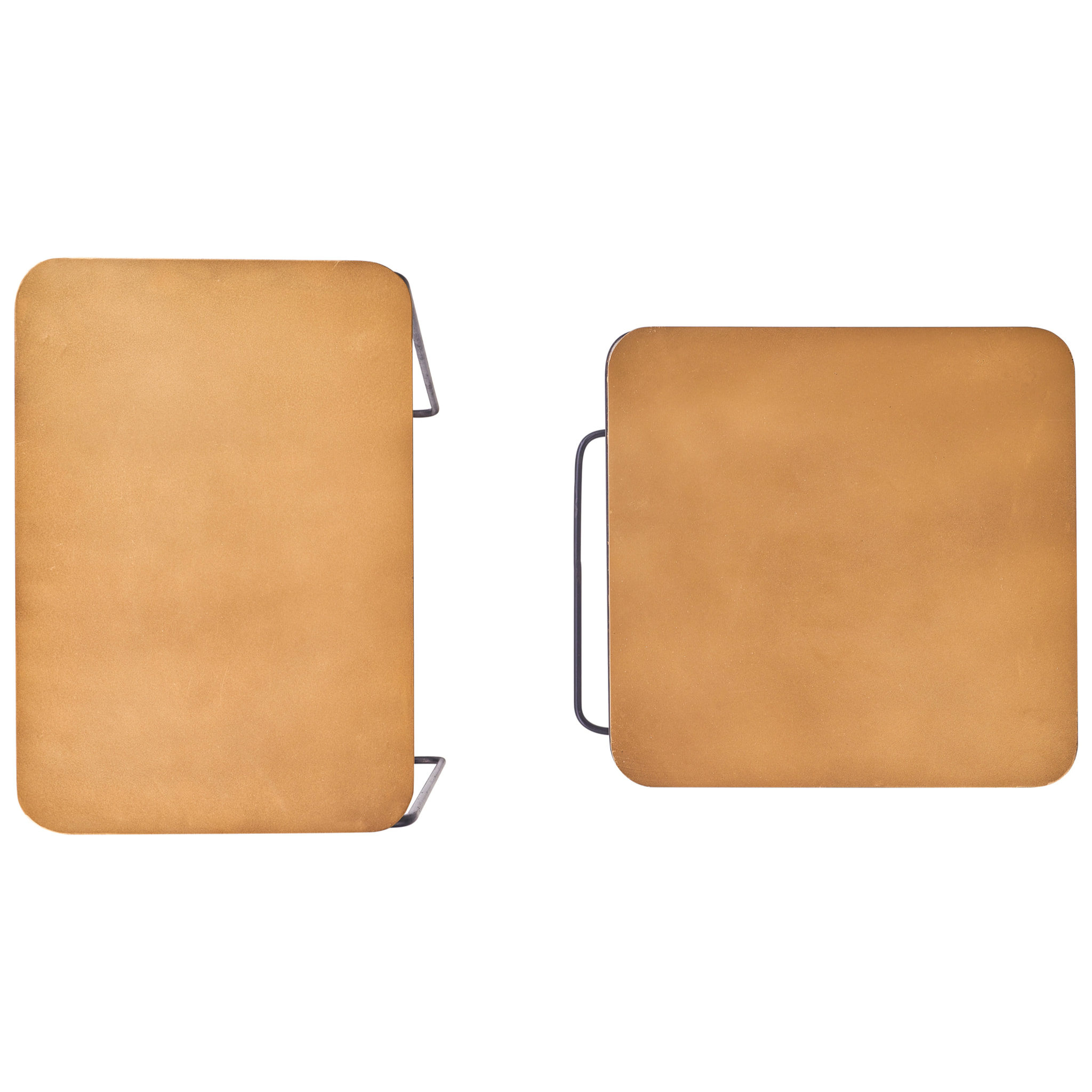 ROUNDED SQUARE - TAVOLINI SET 1/2 - misure articoli inclusi: 46x31x63 cm /40x40x54 cm