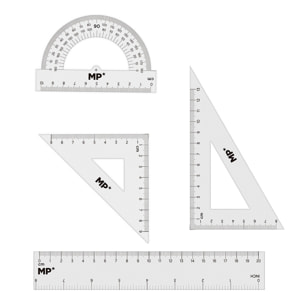 PACK 24 pz REGOLI DA DISEGNO 4 PEZZI