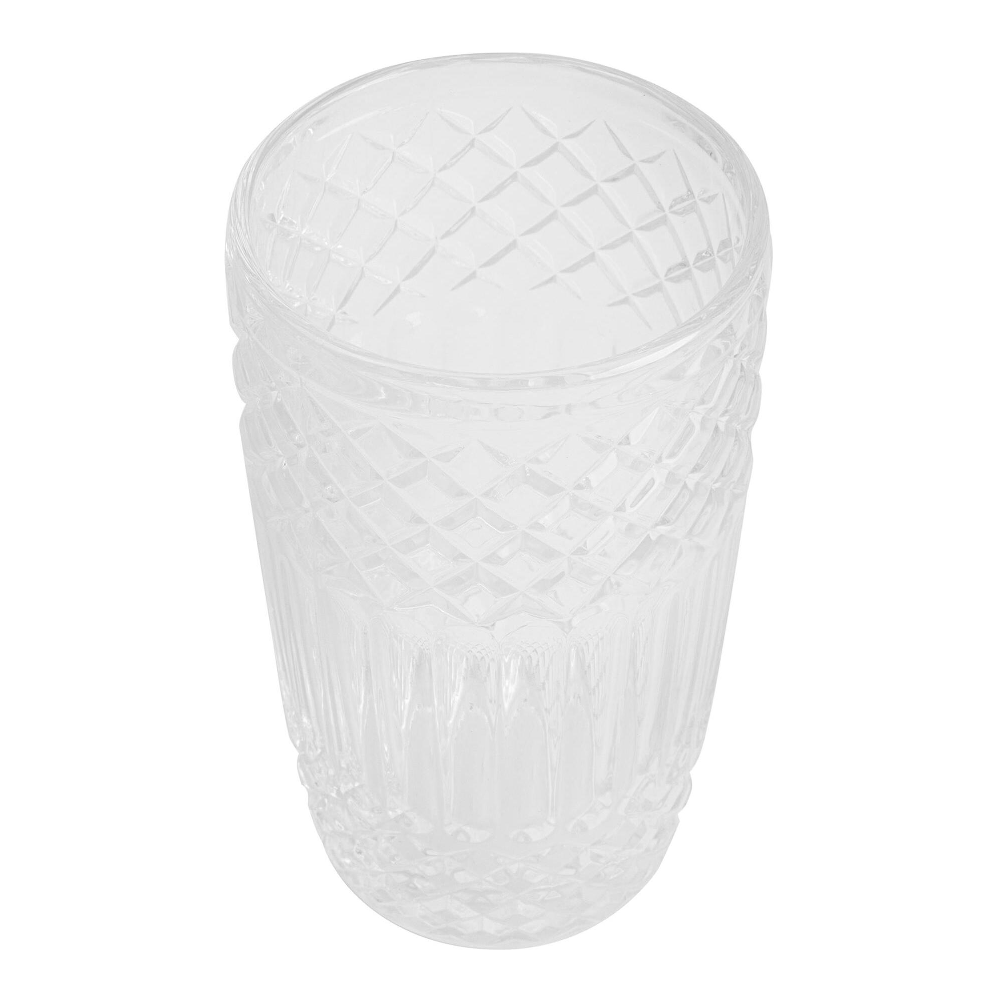 Juego de 4 vasos de cristal de 380cl transparente san ignacio