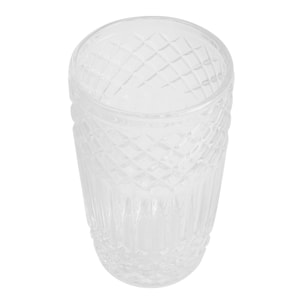 Juego de 4 vasos de cristal de 380cl transparente san ignacio