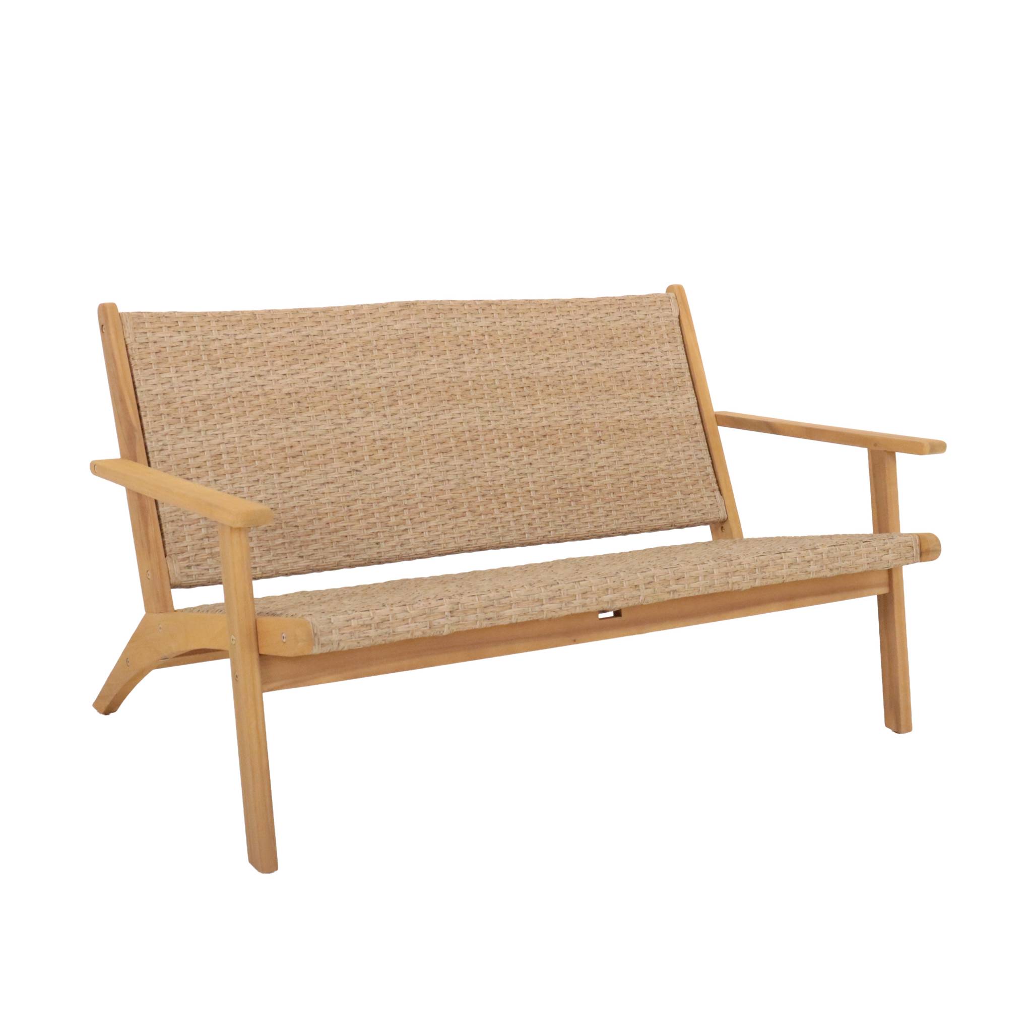 Banc de jardin bois d'acacia 2 places BELIZE