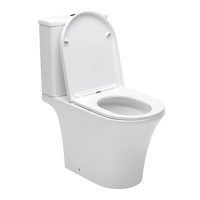 Combi WC à poser sans bride, avec abattant softclose - remplissage par le bas (SATBRE030RREXVP)