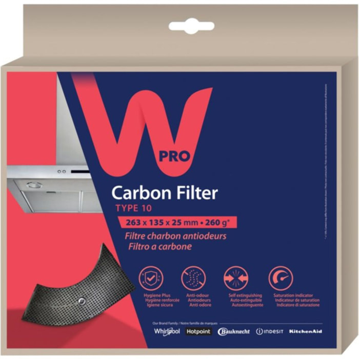 Filtre hotte WPRO CHF85/01