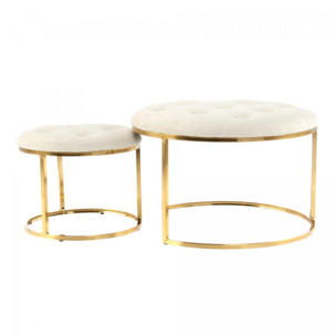 Tabouret semi artisanal Lot de 2 CIKI