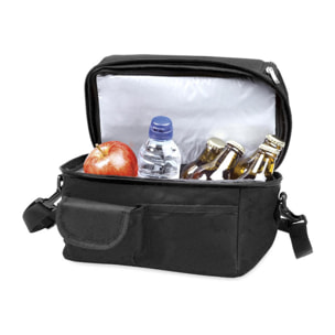 Borsa termica Bemel all-terrain in resistente poliestere 600D con tasche multiple. Interno isotermico in finitura alluminio.