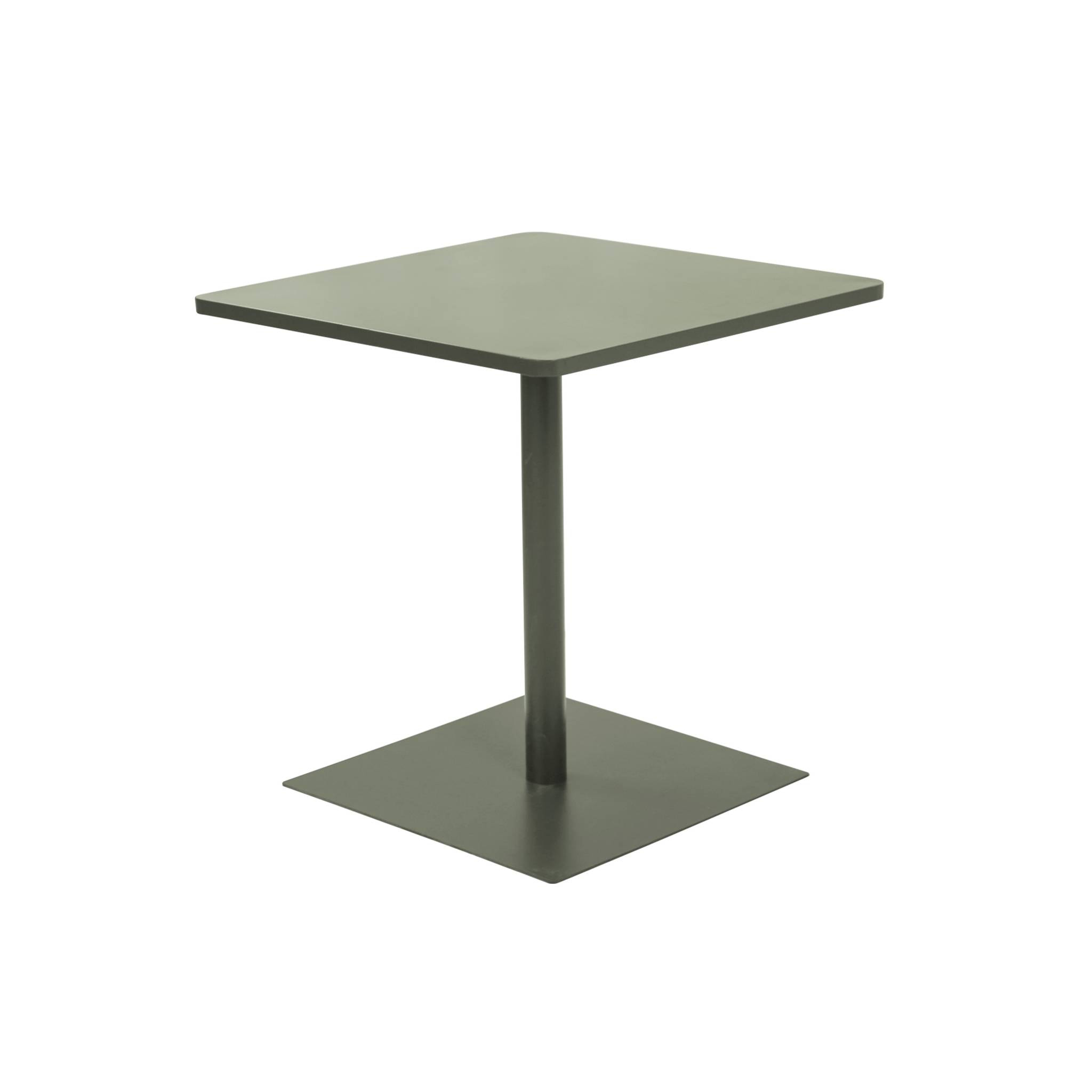 Table de jardin bistrot carré acier 2 places 70 cm intérieur/extérieur  OREA