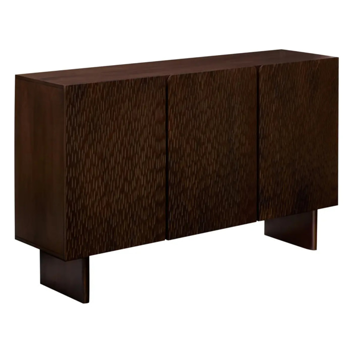 Buffet 3 portes Nyero 90x150cm marron
