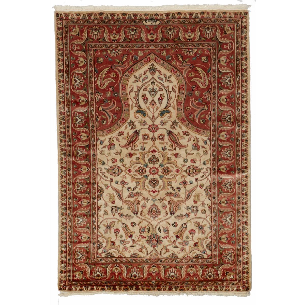 Authentique Tapis d'Orient fait main en soie FAHA