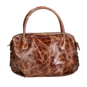 Borsa a mano da donna Made in Italy - Modello Wilma - Vera pelle - 34.0 x 23.0 x 13.0 cm