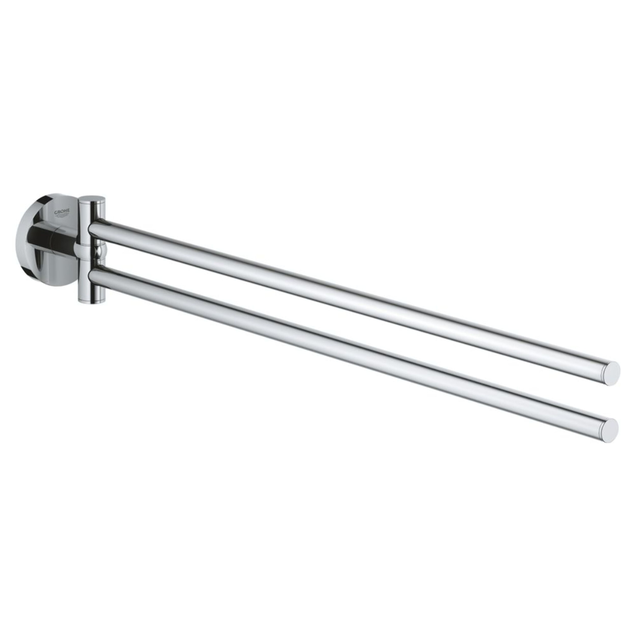 Porte-Serviette Essentials, deux bras pivotants, chromé