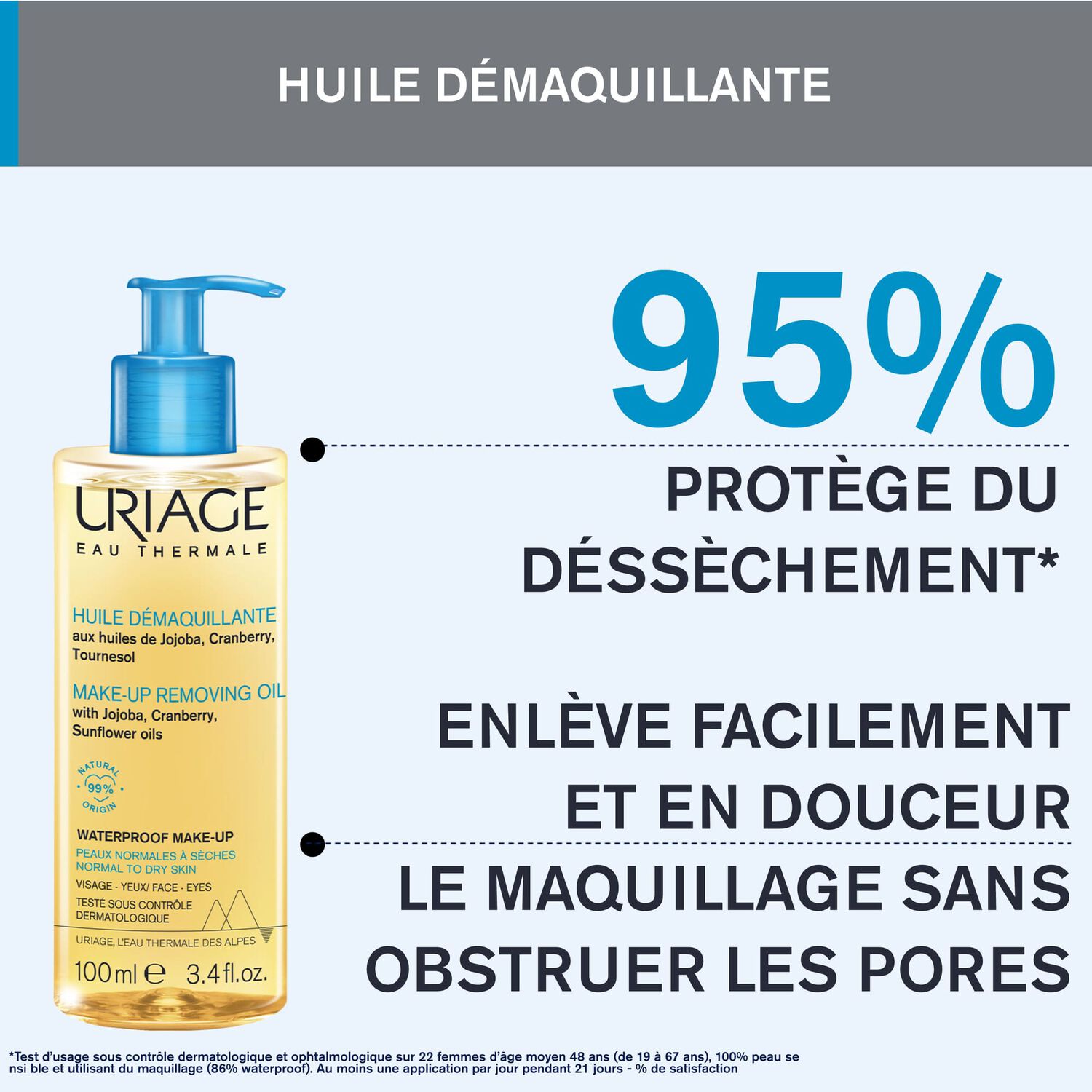 Huile Démaquillante - Peaux Normales à Sèches 100 ml