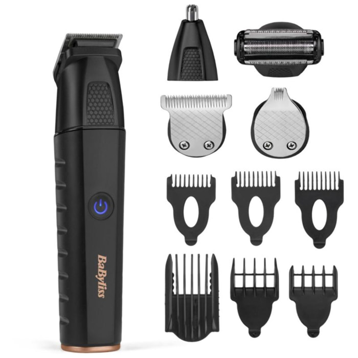 Tondeuse multi usages BABYLISS Black Lithium MT814E 11 en 1