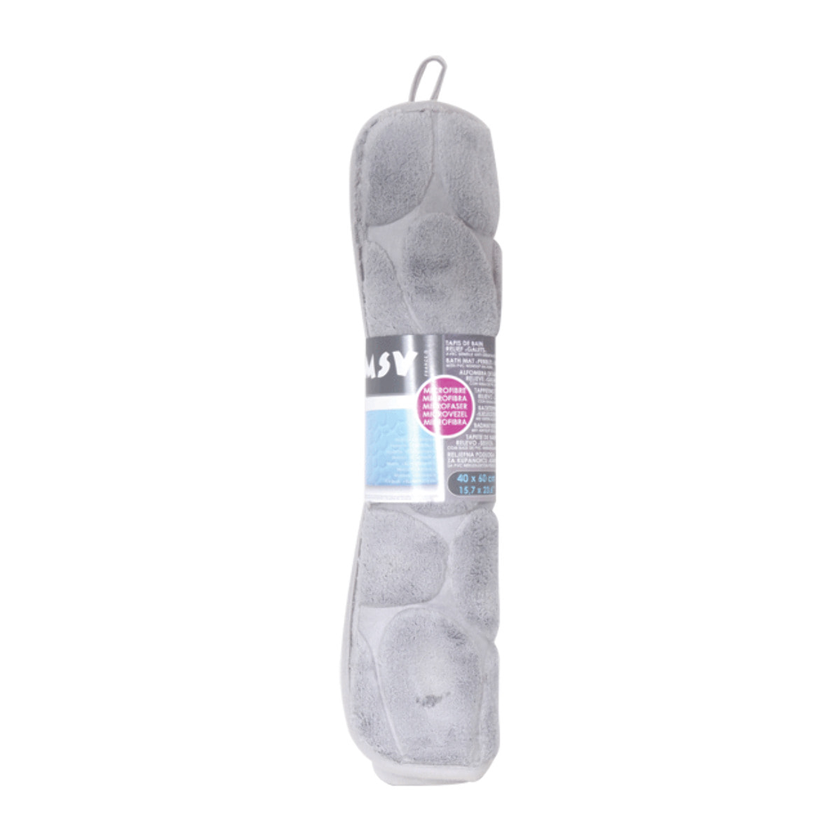 Tapis de bain Microfibre PEBBLE Gris MSV