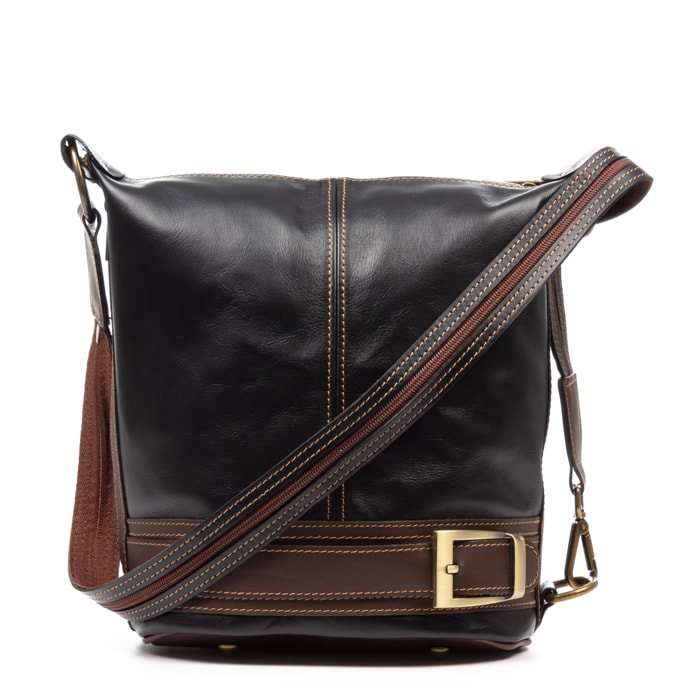 Alvito borsa a tracolla - zaino Donna. Pelle autentica - Sauvage.