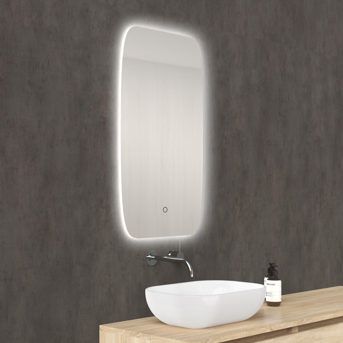 Miroir de salle de bain Ovale led Alday