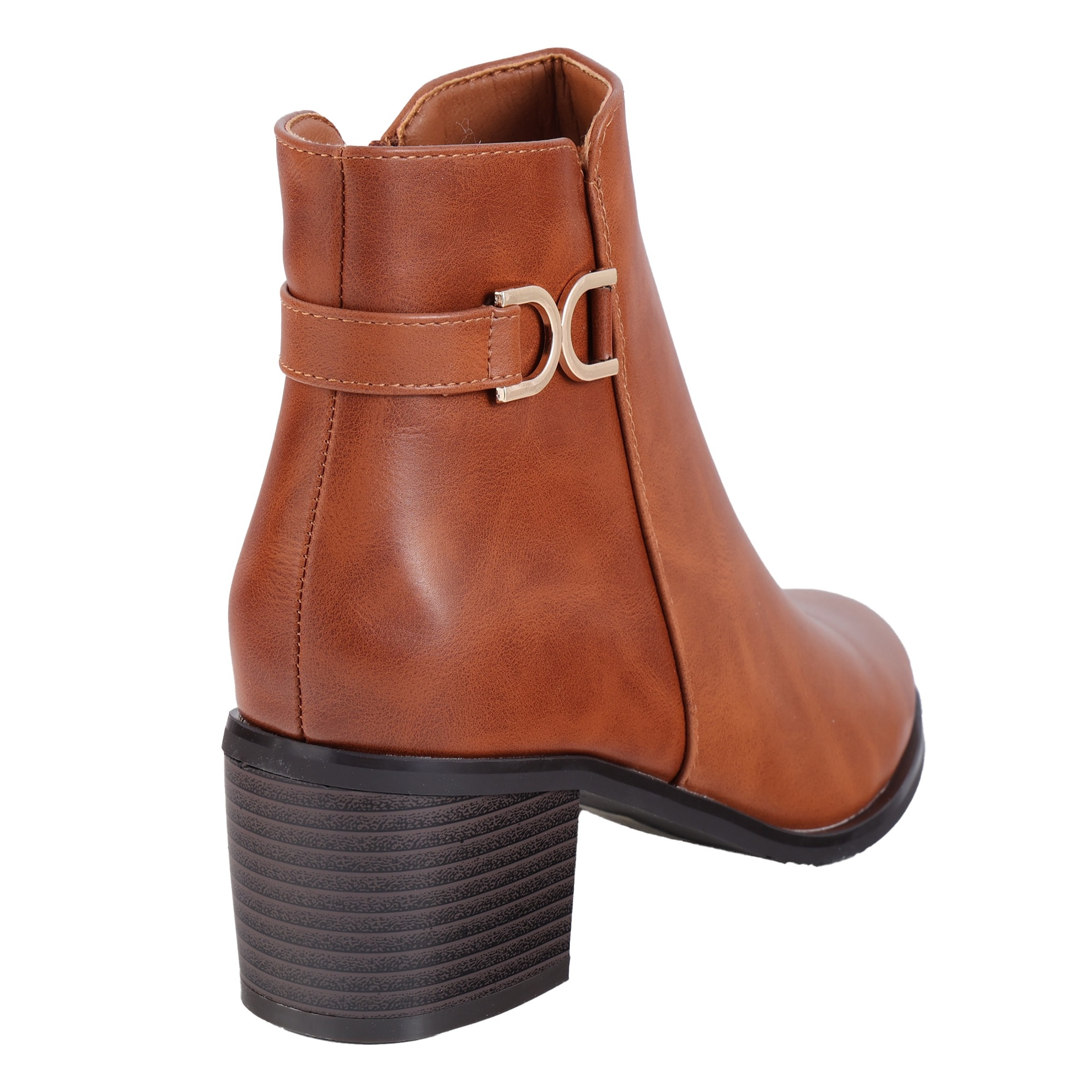 Stivaletti in simil pelle con tacco comodo