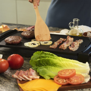 Plancha de Asar Eléctrica Tasty&Grill 3000 Blackwater. 2600 W, Resistencia en fo