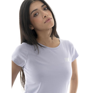 Camiseta de mujer con logo lateral de corazón Leone Basic
