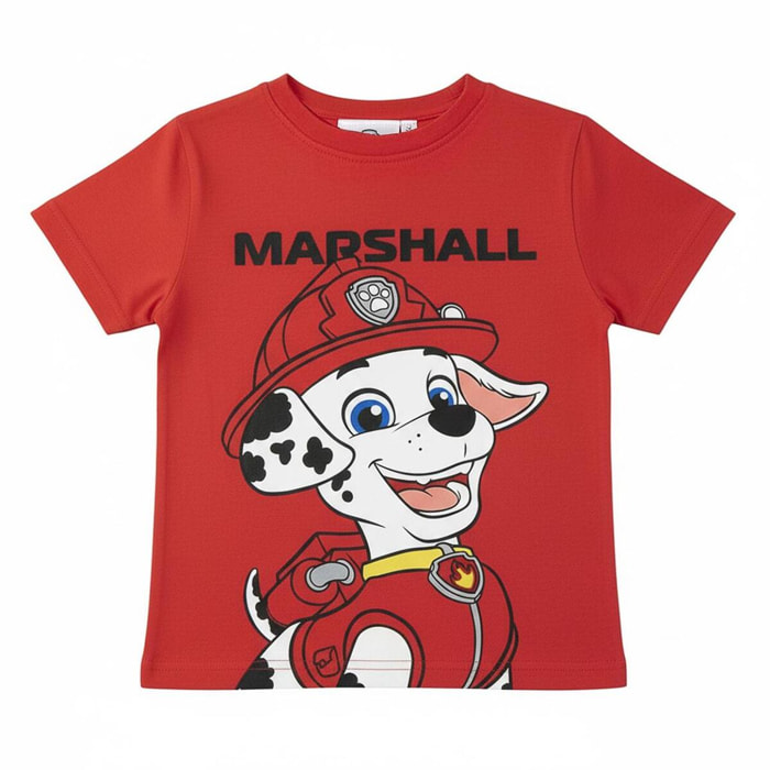 Camiseta Corta Paw Patrol - Color Rojo