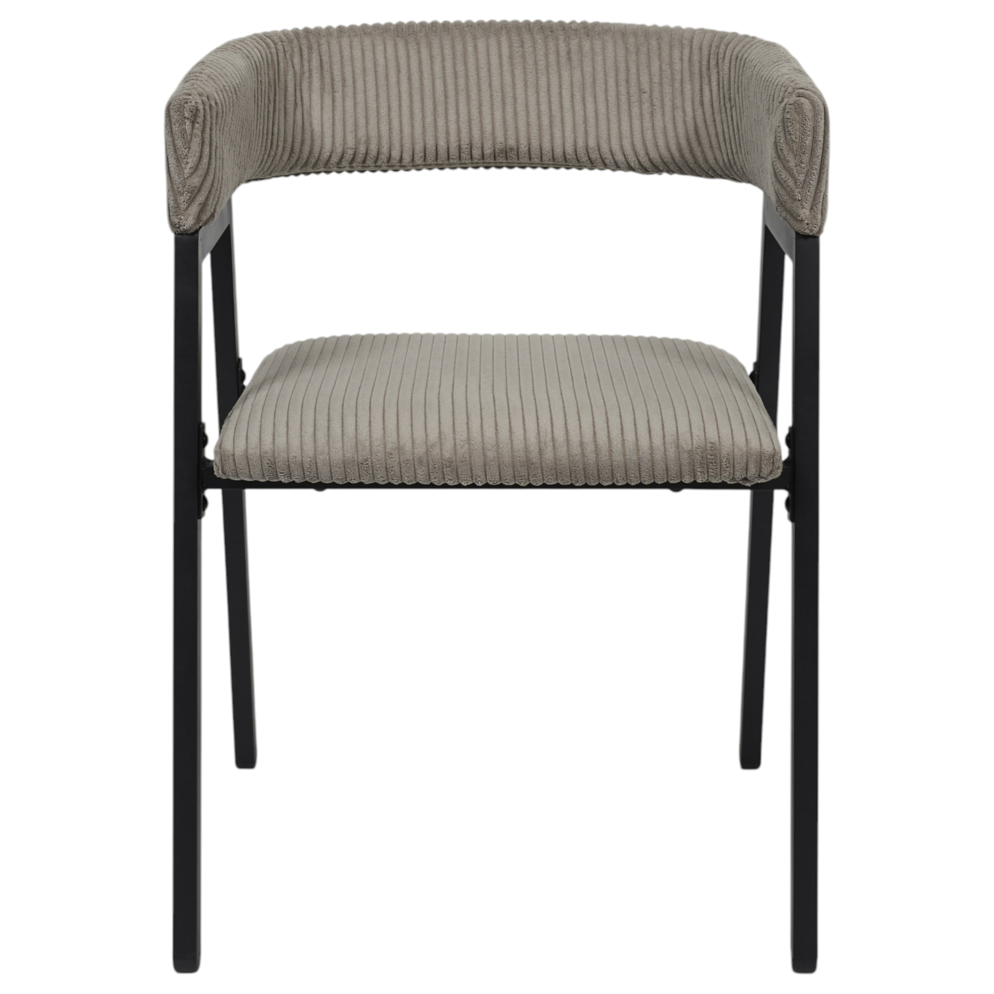 Fauteuil Design Cotele Scott Taupe - Lot De 2