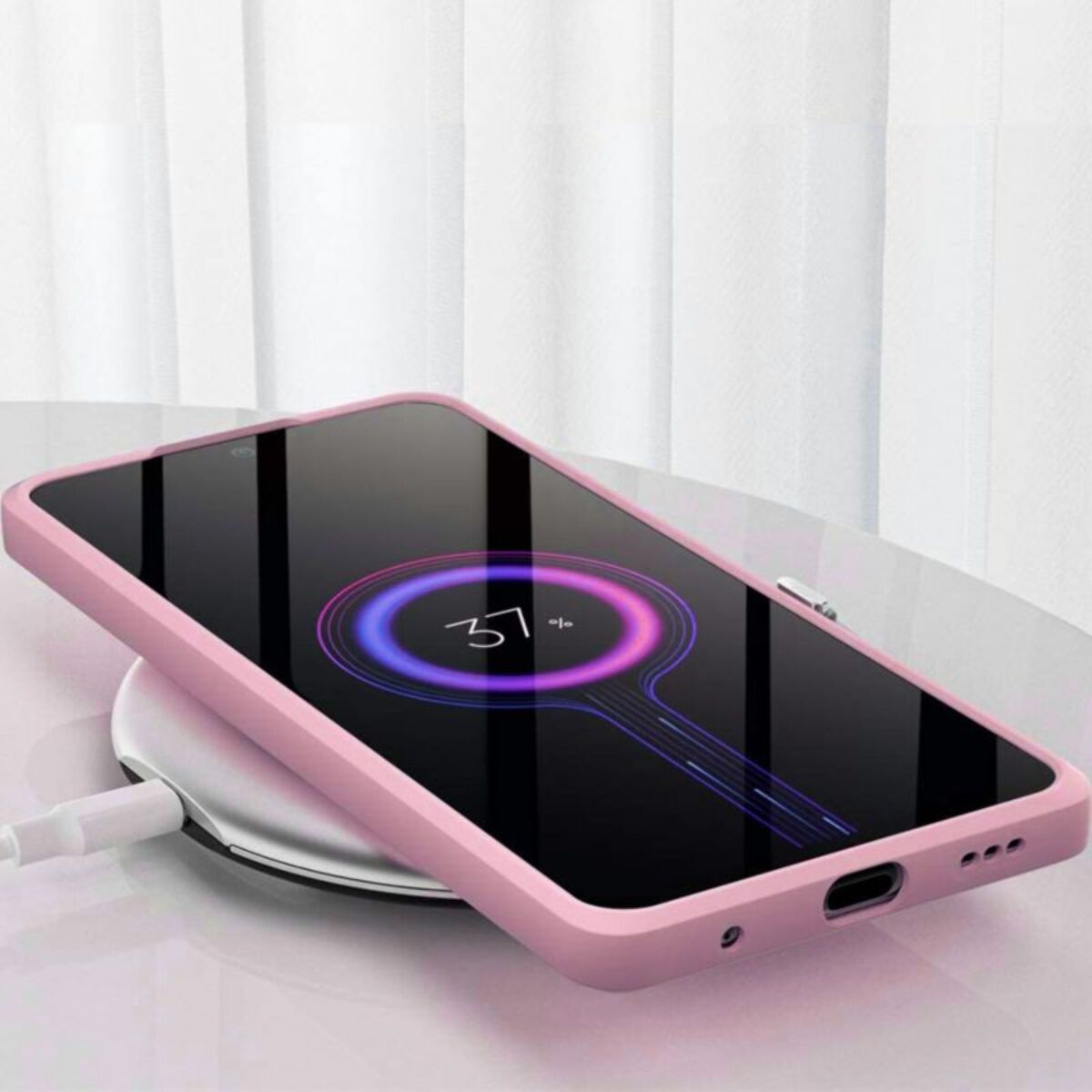 Coque IBROZ Xiaomi Redmi Note 9S/Pro Silicone rose