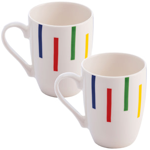 Set 2pc tazas de porcelana, United colors of Benetton