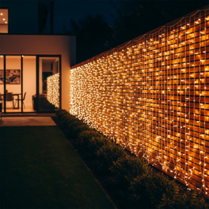 Guirlande rideau solaire YOGY 200 LED 4M