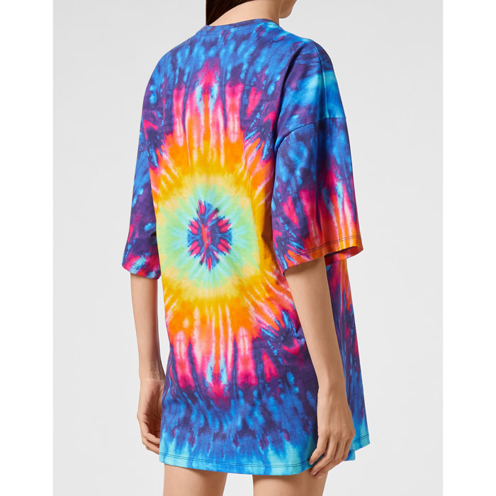 PHILIPP PLEIN T-Shirt Dress Short TIE DYE