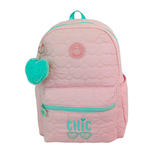 Mochila Americano Blin Blin Chic. Compartimento portalaptop. Espaldera y tirantes ajustables y acolchados.