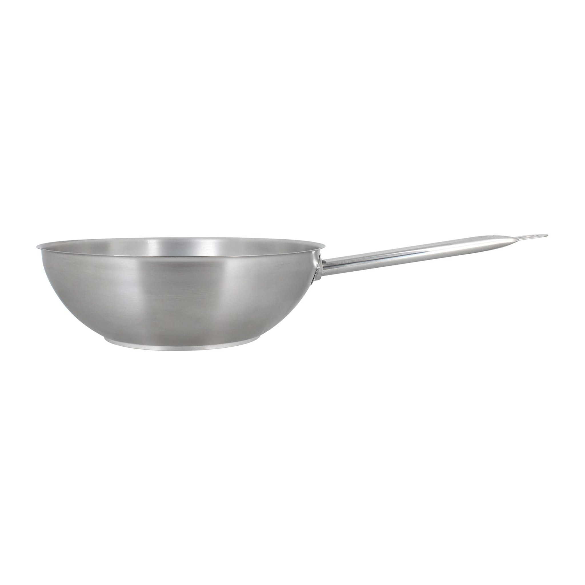 Wok professionnel 30cm en acier inoxydable