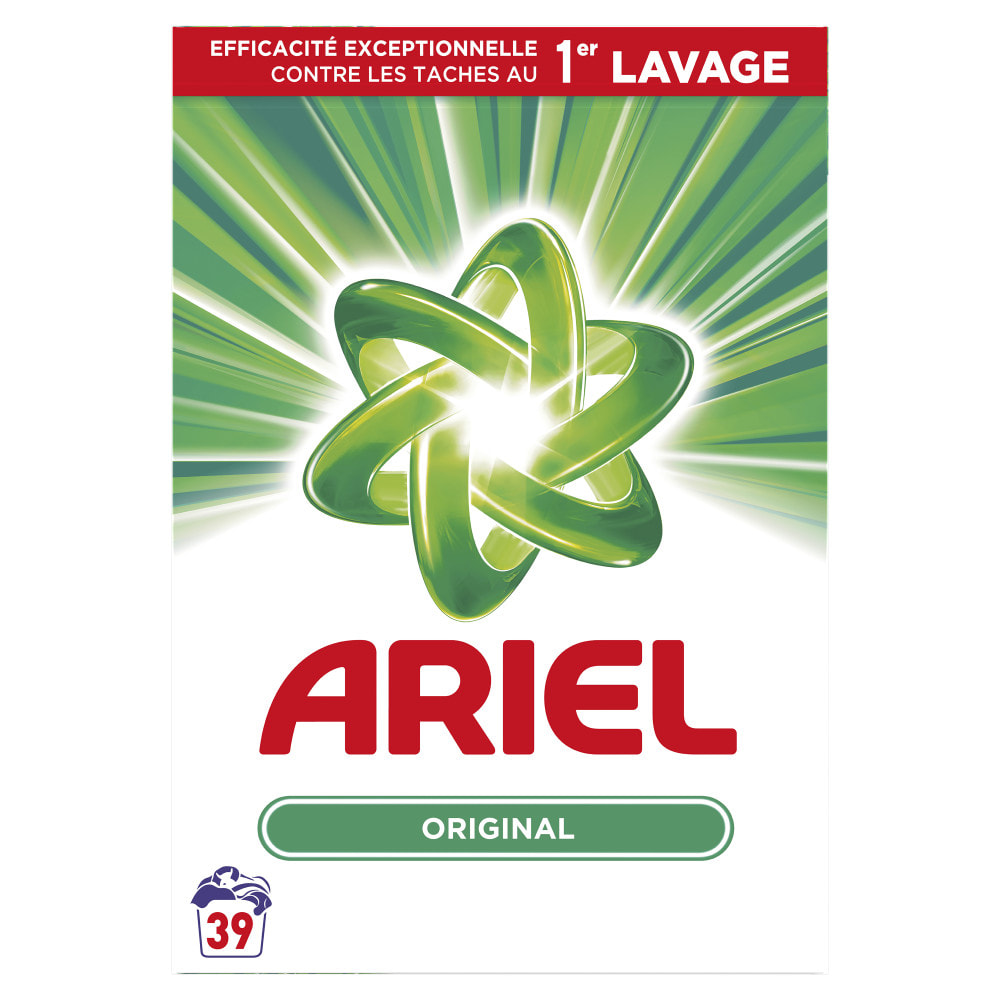 3x39 Lavages Original, Lessive En Poudre Ariel