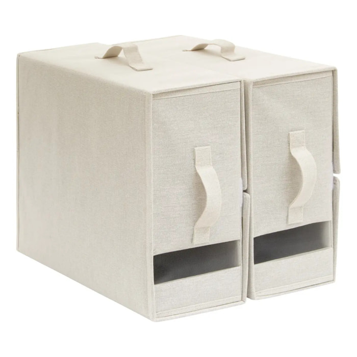 Housse de rangement Dressy Plus L.40,5cm beige