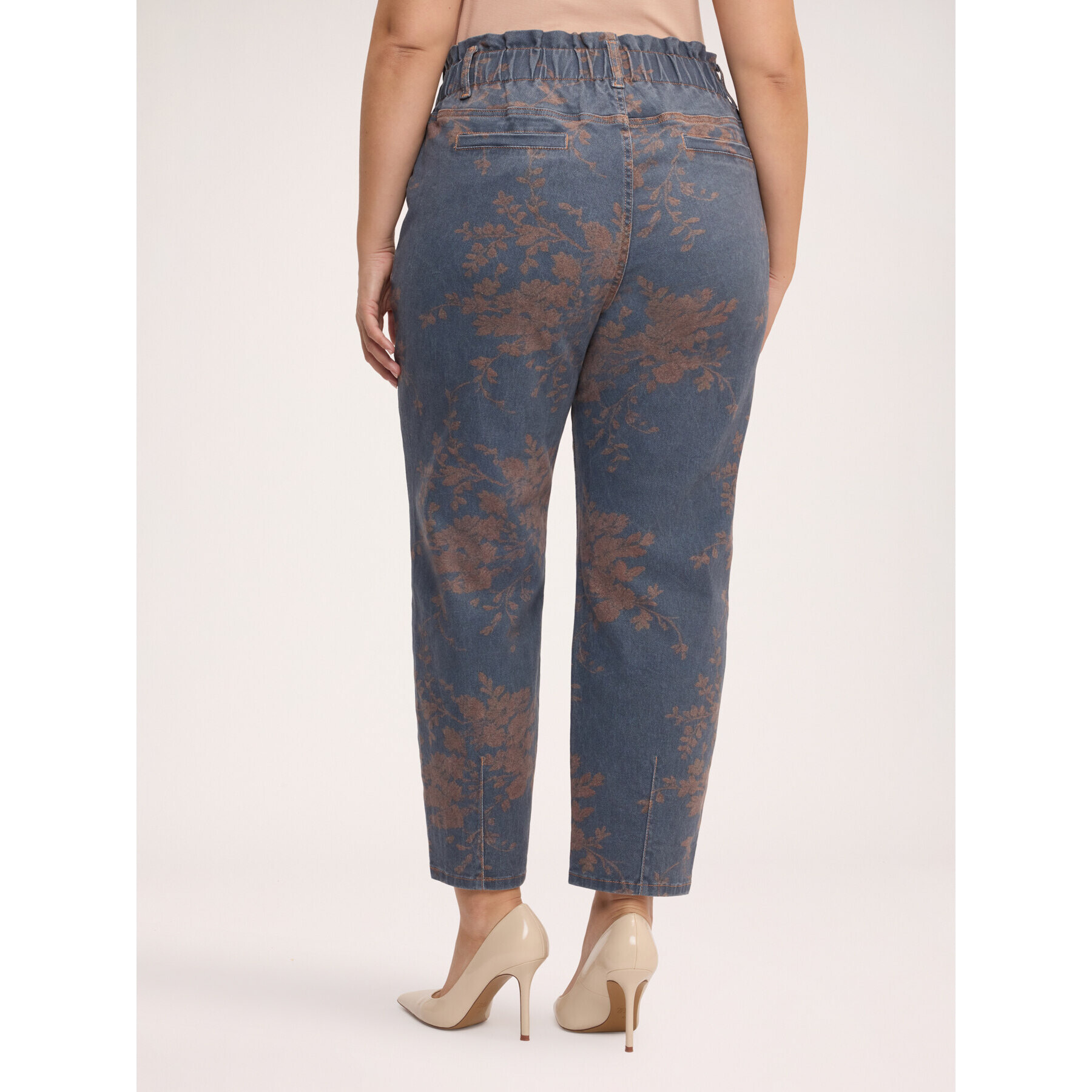 Fiorella Rubino - Jeans Balloon con estampado floral - Azul