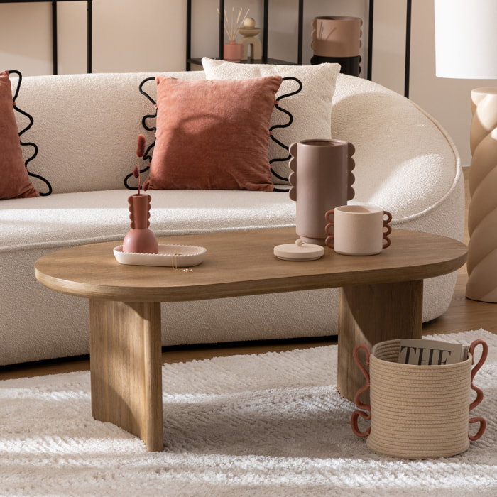 Table basse Lousada bois naturel 110x60cm