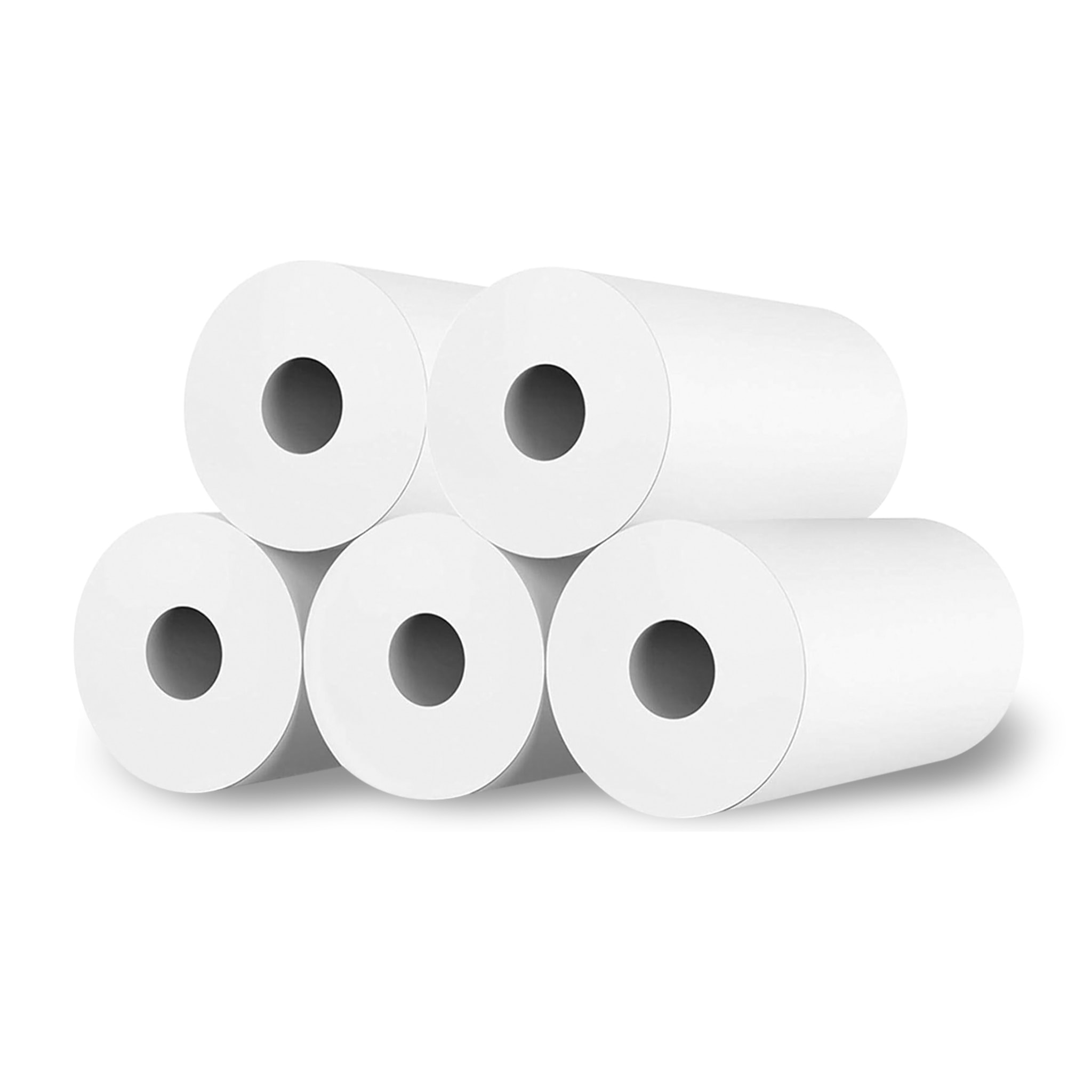 Confezione da 5 unità di rotolo di carta per fotocamere termiche istantanee e stampanti termiche.