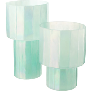 J-Line Vase Ann - verre - bleu