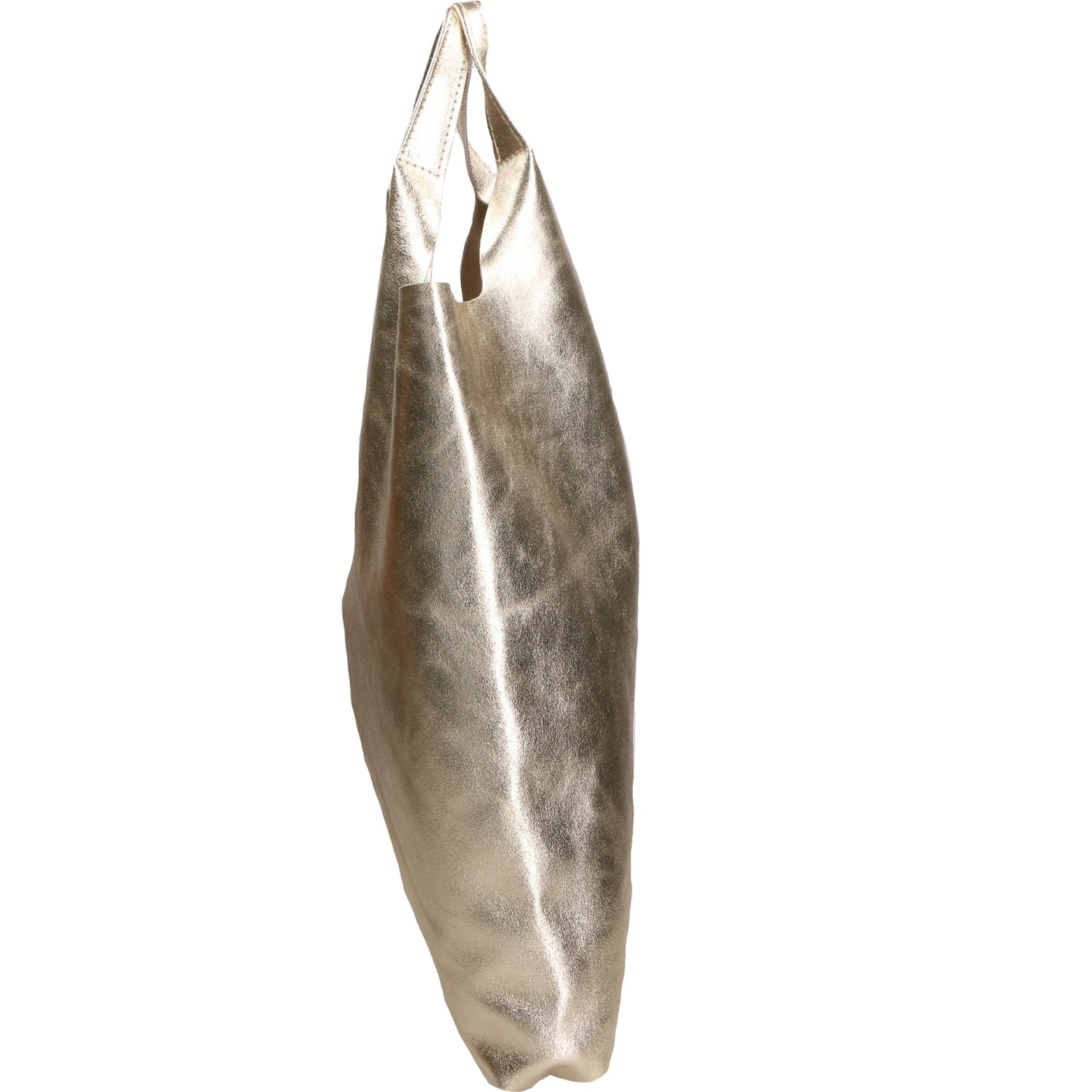 Borsa a spalla da donna - Modello Argenta - Pelle laminata - 44.0 x 38.0 x 3.0 cm