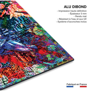 Tableau graffiti captain america Tableau alu Dibond