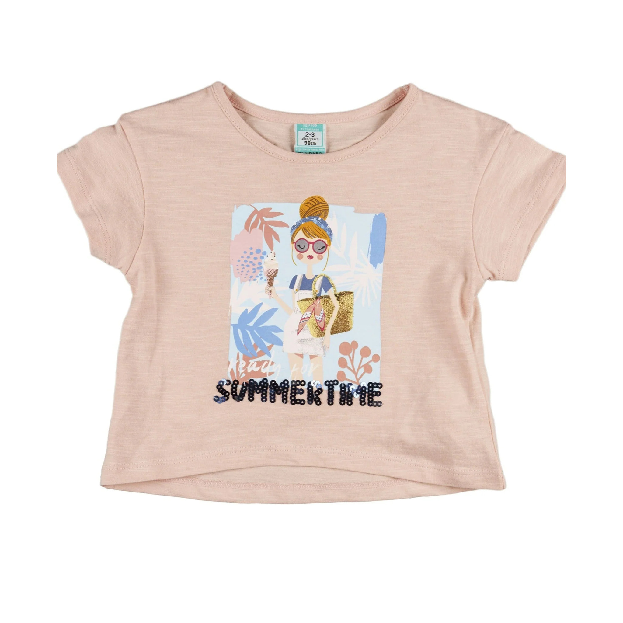 Camiseta de niña rosa