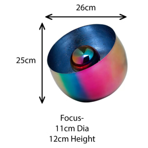 Lampe Rainbow 26cm bleue Kare Design