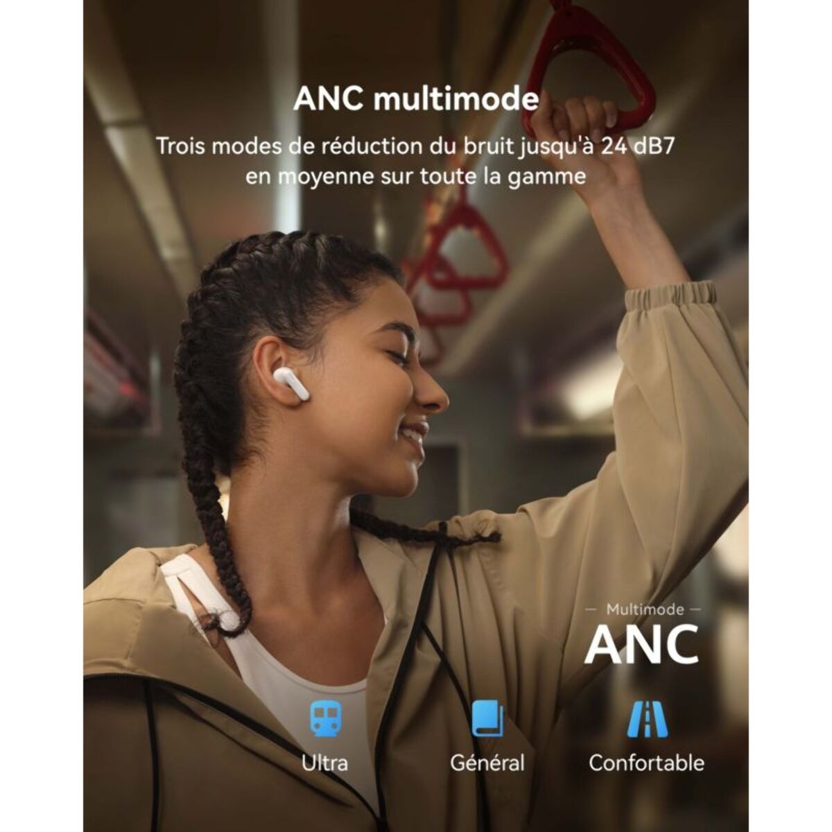 Ecouteurs HUAWEI Freebuds SE 4 ANC Noir