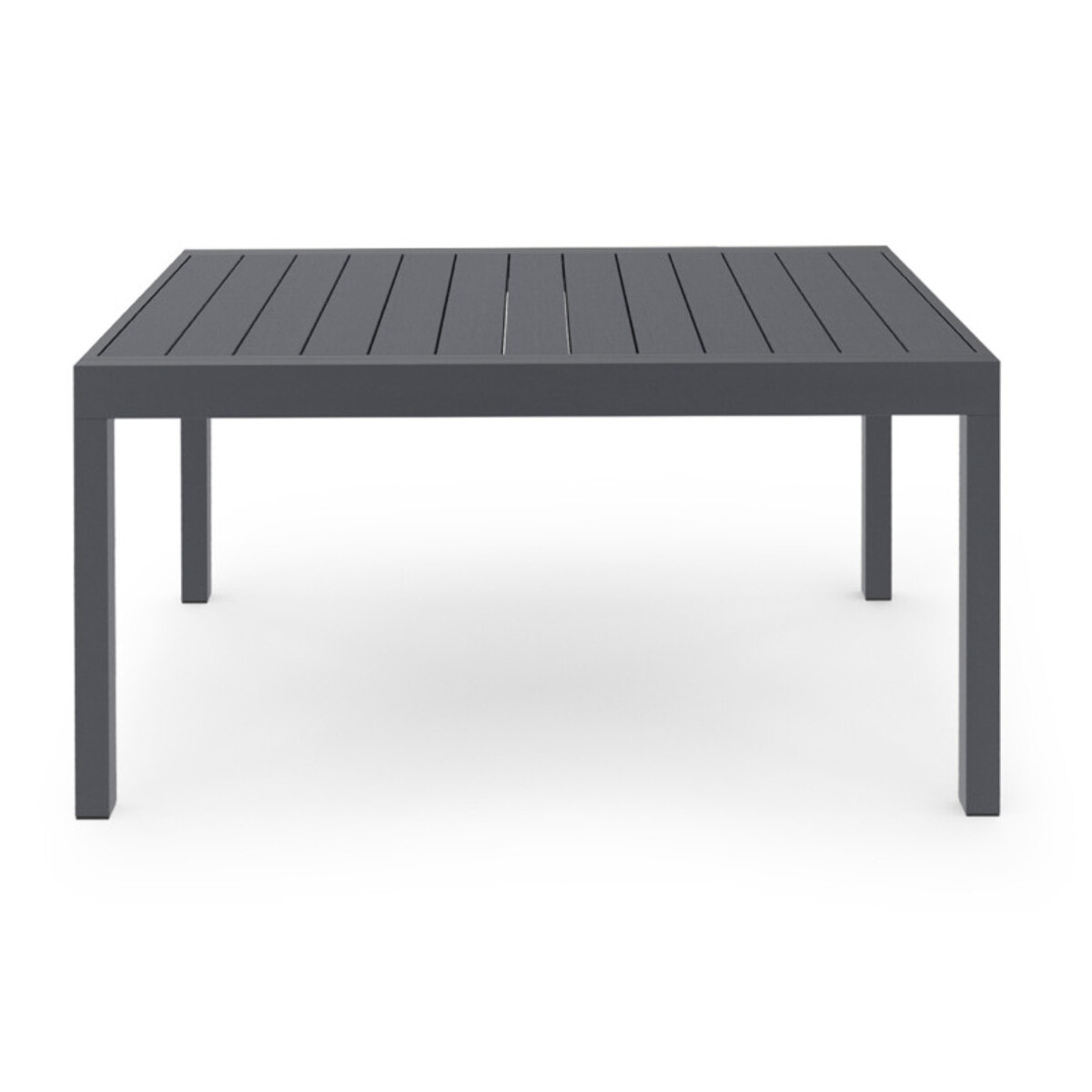 Table de jardin extensible 135-270cm polywood gris
