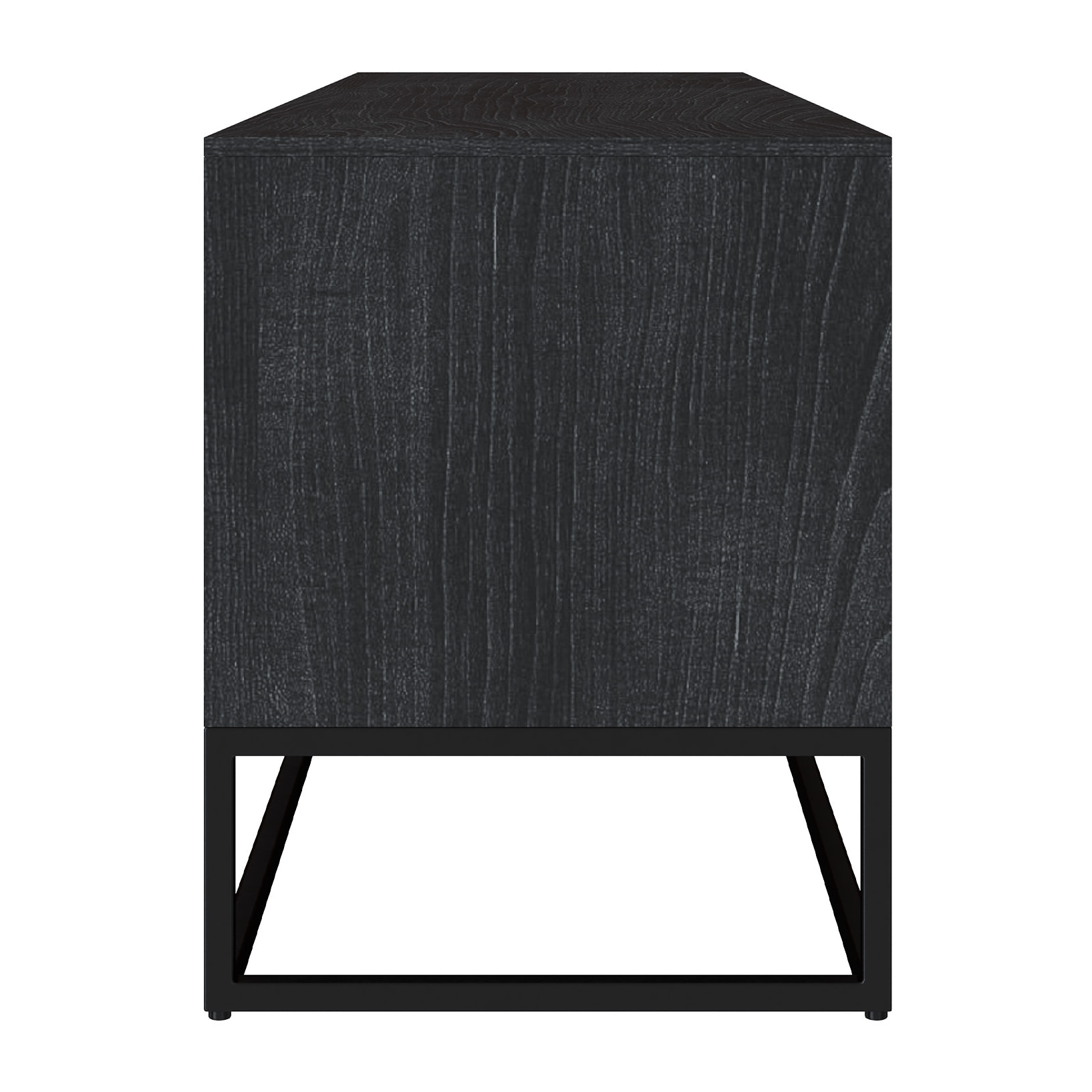 Meuble TV en bois d'acacia et pieds en métal 125 cm - Jakson