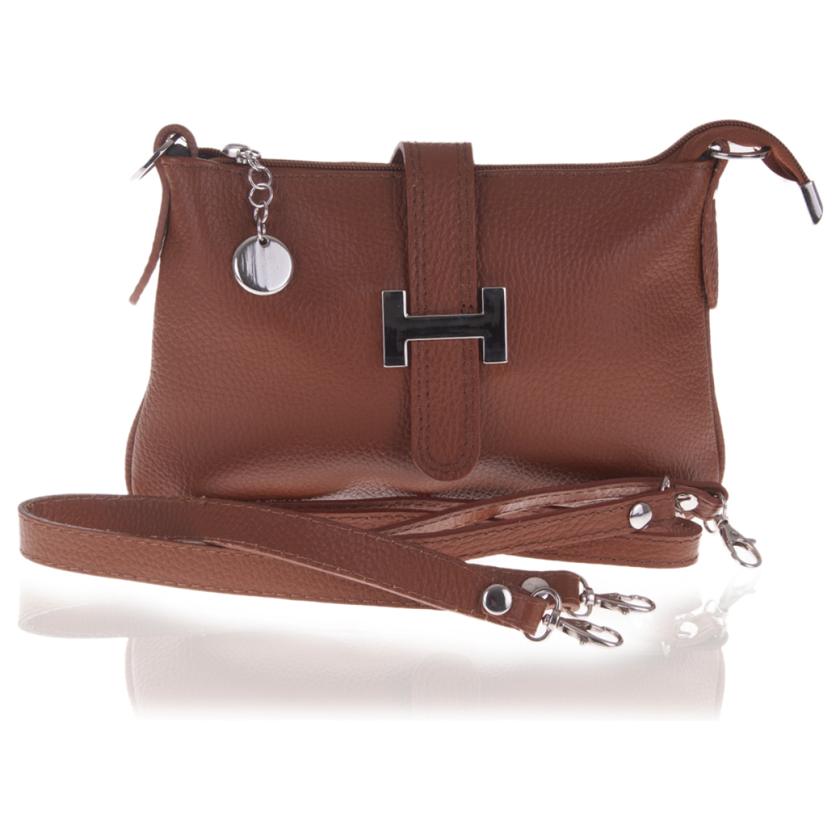 Allerona Bolso bandolera Mujer.Piel auténtica Dollaro