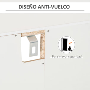 Aparador de Cocina con Botellero para 20 Botellas Armario Auxiliar con 1 Puerta de Cristal Estantes y Soporte de Copas de Vino para Comedor Bar 80x36x85 cm Blanco