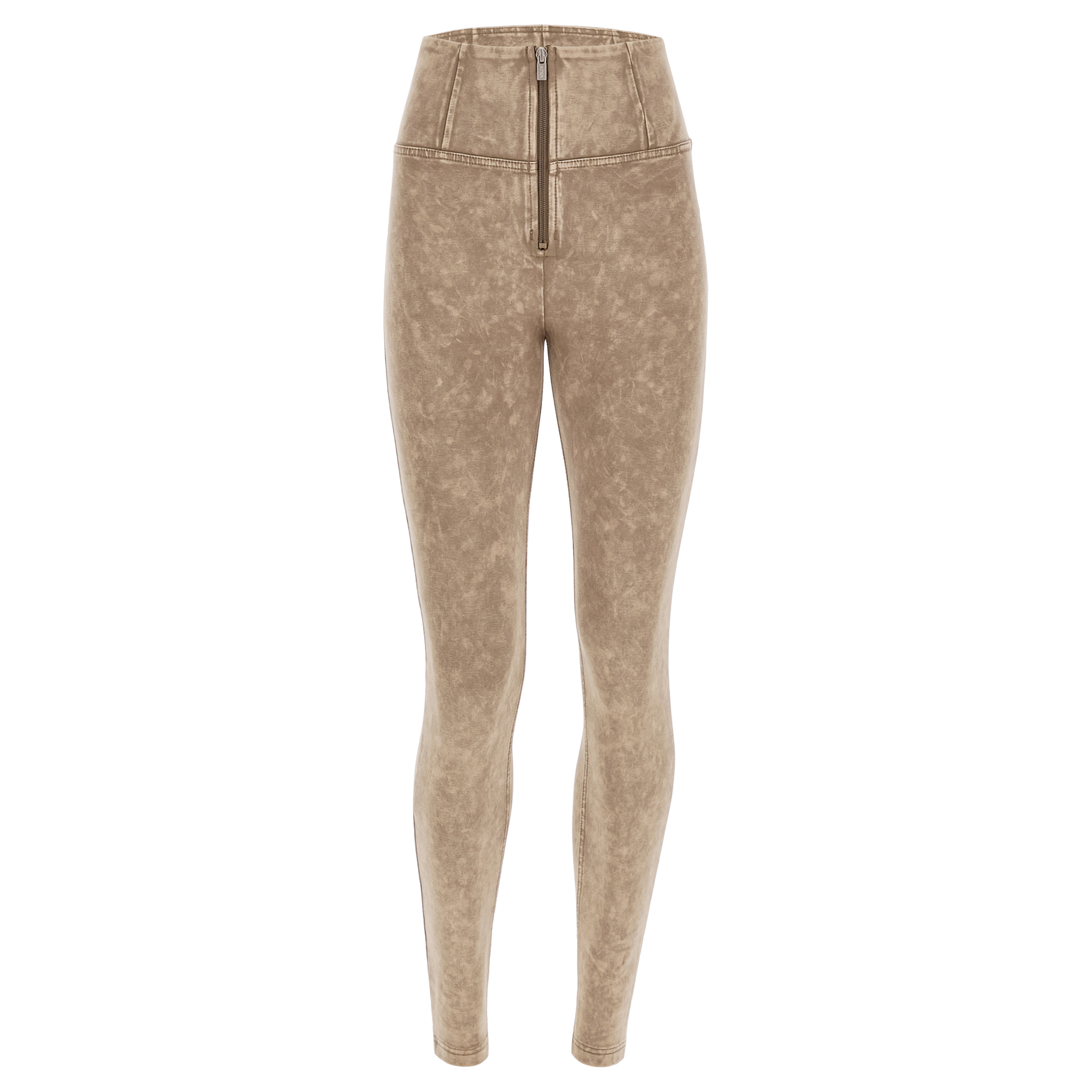 Pantaloni push up WR.UP® superskinny vita alta effetto bleached