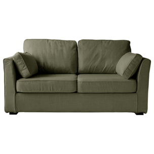 Canapé droit 2 places vert EMILE