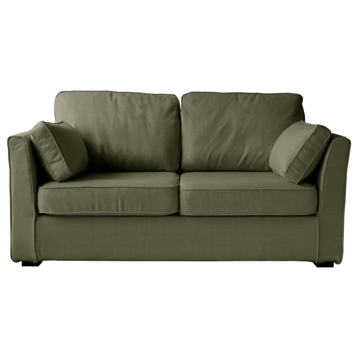 Canapé droit 2 places vert EMILE