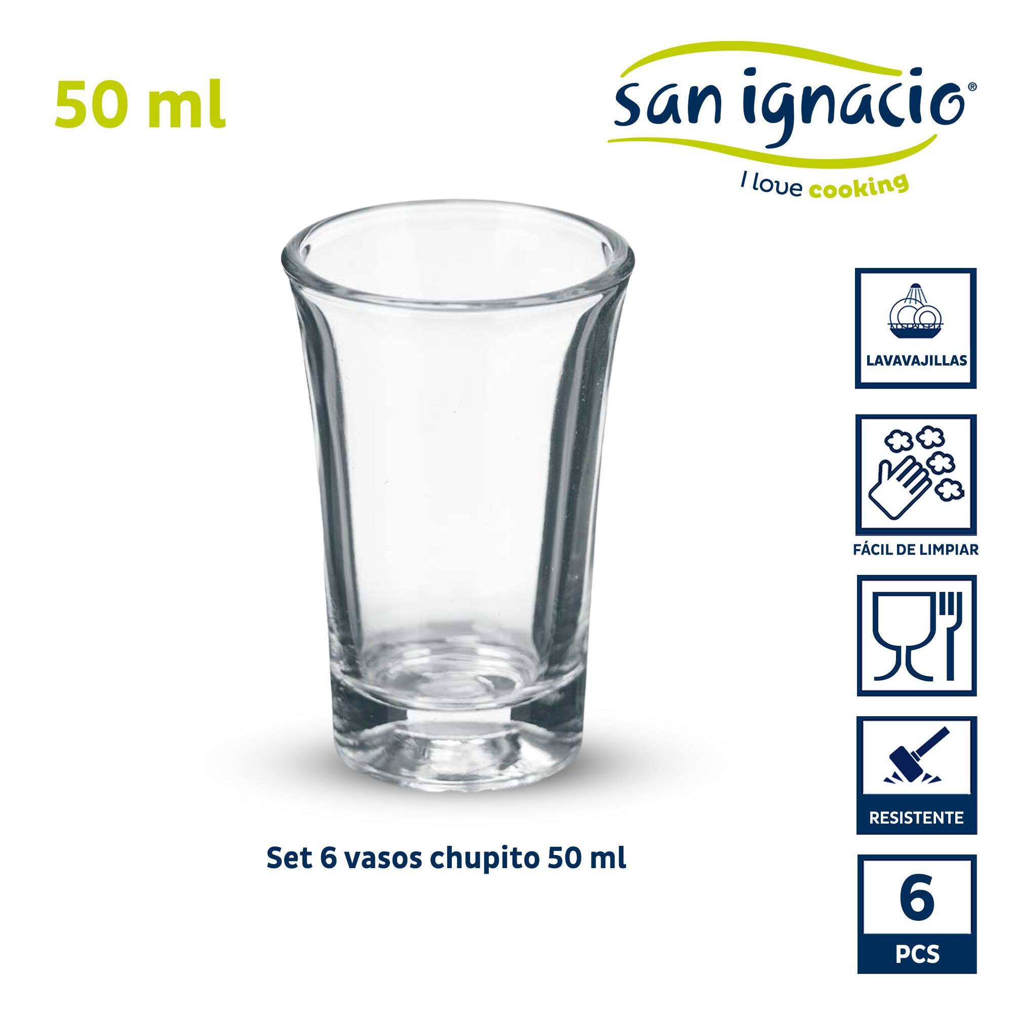 Set 6 vasos chupito 50 ml colección vivalto