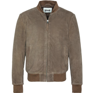 CASUAL BOMBER JACKET SCHOTT Dark Beige